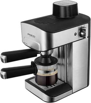 Кофеварка RED SOLUTION рожковая RCM-M1523 800Вт черный/серебристый