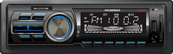 Автомагнитола SOUNDMAX SM-CCR3168B 1DIN 4x45Вт