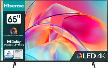 Телевизор HISENSE QLED 65" 65E7KQ черный 4K Ultra HD 60Hz DVB-T DVB-T2 DVB-C DVB-S DVB-S2 WiFi Smart TV