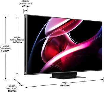Телевизор HISENSE LED 65" 65UXKQ темно-серый 4K