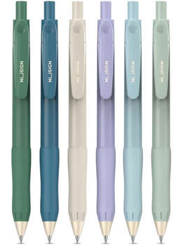 Ручка гелевая DELI Набор ручек гелев. автоматическая Nusign  линия 0.5мм резин. манжета