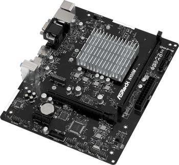 Материнская плата ASRock N100M 1xDDR4 mATX AC`97 6ch GbLAN+VGA+HDMI+DP