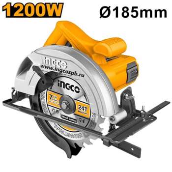 Пила циркулярная INGCO_Powertools Пила дисковая Ingco CS18578, 1200Вт, 1800мм, 5000 об/мин CS18578