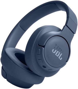 Наушники JBL Гарнитура мониторные Tune 720 BT 1.2м синий беспроводные bluetooth оголовье