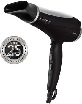 Фен для волос SCARLETT Фен SC-HD70I76 2200Вт черный/серебристый