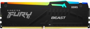 Оперативная память Kingston Модуль памяти DDR5 DIMM 32Гб 6000MHz CL36, FURY Beast Black EXPO RGB