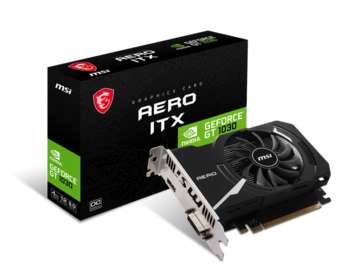 Видеокарта MSI PCI-E nVidia GeForce GT1030 4G AERO ITX OC