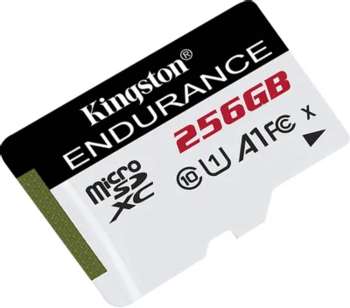 Карта памяти Kingston microSDXC High Endurance , 256 Гб, UHS-I Class 10 U1 A1, без адаптера
