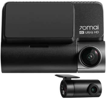 Автомобильный видеорегистратор 70MAI Видеорегистратор Dash Cam 4K A810 + Rear Cam Set HDR черный 8Mpix 2160x3840 2160p 150гр. GPS Novatek NT98529