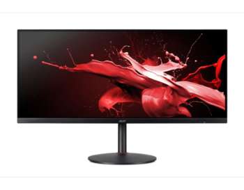 Монитор Acer игровой Nitro XV340CKPbmiippHzx 34'' 21:9 3440x1440 IPS, 144 Hz, 250 cd/m2, 1000:1, 100M:1, 1ms, 2xHDMI, 2xDP, USB-Hub, Height adj, Tilt, Swivel, Speakers, 3Y, Black UM.CX0EE.P05