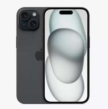 Смартфон Apple Мобильный телефон IPHONE 15 128GB BLACK MTLD3CH/A APPLE