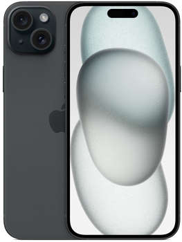 Смартфон Apple A3096 iPhone 15 Plus 128Gb черный моноблок 3G 4G 2Sim 6.7" 1290x2796 iOS 17 48Mpix 802.11 a/b/g/n/ac/ax NFC GPS GSM900/1800 TouchSc Protect