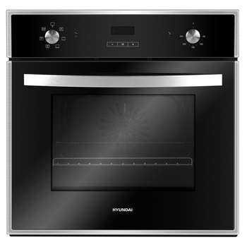 Духовой шкаф HYUNDAI Электрический HEO 6642 IX черный/серебристый