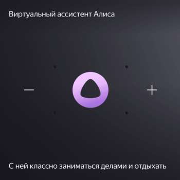 Умный гаджет Yandex Умная колонка Яндекс Станция Миди с Алисой, с Zigbee, 24Вт, черный/black, YNDX-00054 YNDX-00054BLK