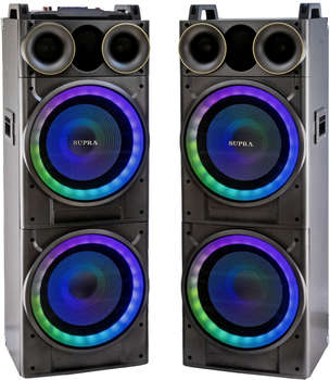 Музыкальный центр SUPRA Минисистема SMB-2150 черный 200Вт FM USB BT SD