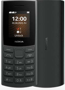 Сотовый телефон Nokia Мобильный телефон 106 DS TA-1564 черный моноблок 2Sim 1.8" 120x160 Series 30+ GSM900/1800 GSM1900 FM microSD max32Gb