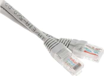 Патч-корд PREMIER 5-970 0.5 UTP 4 пары cat.5E CCA molded 0.5м серый RJ-45