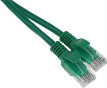 Патч-корд PREMIER PP12-0.5M/G 1000Гбит/с UTP 4 пары cat.5E CCA molded 0.5м зеленый RJ-45