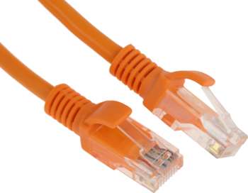 Патч-корд PREMIER PP12-0.5M/O 1000Гбит/с UTP 4 пары cat.5E CCA molded 0.5м оранжевый RJ-45