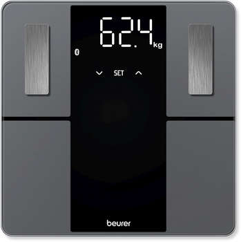 Весы BEURER напольные электронные BF 500 Super Black Edition макс.180кг черный