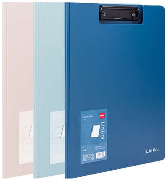 Папки и файлы DELI Папка-планшет EF404 A4 полипропилен ассорти с крышкой