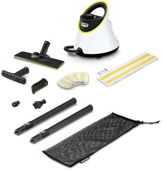 Парогенератор KARCHER Пароочиститель напольный EasyFix SC 2 Deluxe 1500Вт белый/желтый