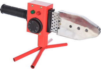 Паяльник для труб ELITECH Сварочный аппарат для пластиковых труб СПТ 800 0.8кВт Тмакс.:300 парн.насад. 3насад.