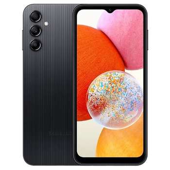 Смартфон Samsung Galaxy A14 128Gb 4Gb черный моноблок [SM-A145FZKVCAU]