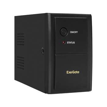 Источник бесперебойного питания EXEGATE EX292773RUS ИБП Power Back BNB-800.LED.AVR.4C13 <800VA/480W, LED, AVR, 4*C13, металлический корпус, Black>