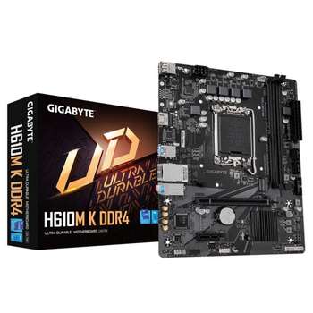 Gigabyte Материнская плата H610 S1700 MATX H610M K DDR4 2.0 GIGABYTE