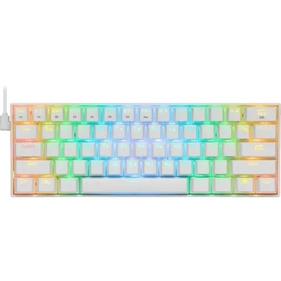 Клавиатура Redragon Беспроводная Draconic RU,RGB, bluetooth 5.0, White [77810]