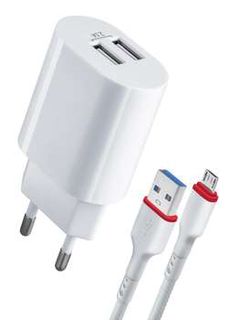 Зарядное устройство, аккумулятор Зарядное устройство UPC-22 2XUSB 5V/2.1A 83678 DEFENDER