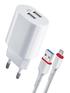 Зарядное устройство, аккумулятор Зарядное устройство UPC-22 2XUSB 5V/2.1A 83678 DEFENDER
