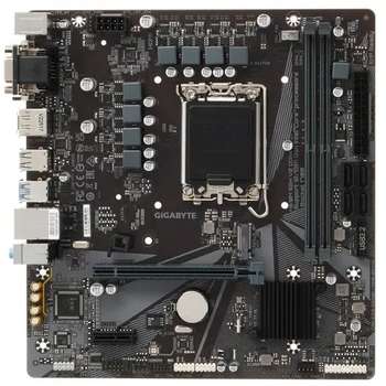 Материнская плата Gigabyte H610M S2H V2 DDR4 {Soc-1700, H610, 2*DDR4, DP+D-Sub+DVI+HDMI,  4 SATA 6 Гб/с, M2, Audio, Gb LAN, USB 3.2, USB 2.0, COM*1 header, mATX}