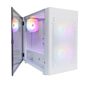 Корпус 1STPLAYER DK D3-B White / mATX / 1x120mm & 2x140mm LED fans inc. / D3-B-WH-2F1P-W-1F1-W