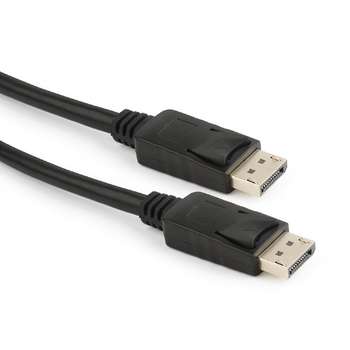 Кабели DVI Bion Expert Кабель DisplayPort v1.2, 20M/20M, 3840x2160@60Hz, экран, 1.8 м, позолоченные контакты, черный [BXP-CC-DP-018]