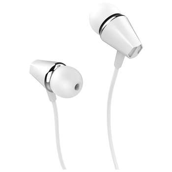 Наушники HOCO M34/ + микрофон/ Многофункциональная кнопка/ 1.2м/ 3.5 mm jack/ White