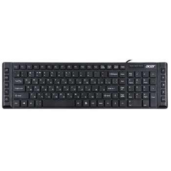 Клавиатура Acer OKW010 [ZL.KBDEE.002] Keyboard USB slim Multimedia black  проводная