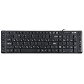 Клавиатура Acer OKW010 [ZL.KBDEE.002] Keyboard USB slim Multimedia black  проводная