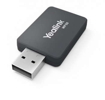 Офисная телефония YEALINK Адаптер WF50 USB WiFi-адаптер для SIP-T27G/T41S/T42S/T43U/T46U/T53, шт