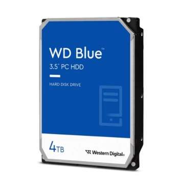 Жесткий диск HDD Western Digital 4TB WD Blue {Serial ATA III, 5400 rpm, 256Mb buffer}