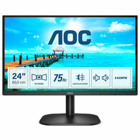 Монитор AOC 24B2XDAM 23.8" /1920x1080/16:9/VA/4ms/250cd/HDMI/VGA/черный