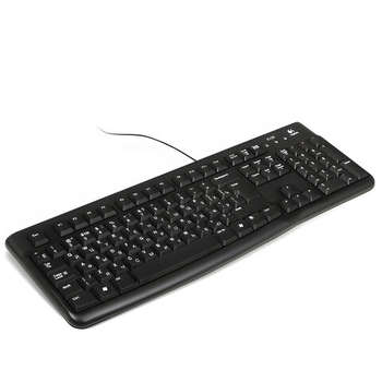 Клавиатура Logitech проводная K120, USB, 104 клавиши, черная, 920-002522