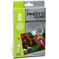 Фотобумага CACTUS CS-GA618050 Бумага A6/180г/м2/50л./белый, глянцевое для струйной печати