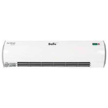 Тепловентилятор BALLU Тепловая завеса BHC-L09S03-ST, 3000 Вт, настенная установка, управление на корпусе, белый, НС-1136136