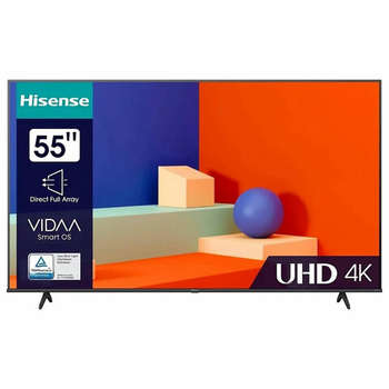 Телевизор HISENSE 55A6K, 55" , 3840x2160, 4K, 16:9, SmartTV, Wi-Fi, черный
