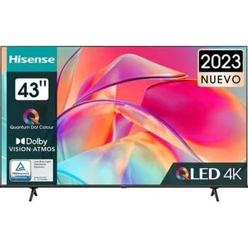 Телевизор HISENSE 43" 43E7KQ Frameless черный 4K Ultra HD 60Hz DVB-T DVB-T2 DVB-C DVB-S DVB-S2 USB WiFi Smart TV