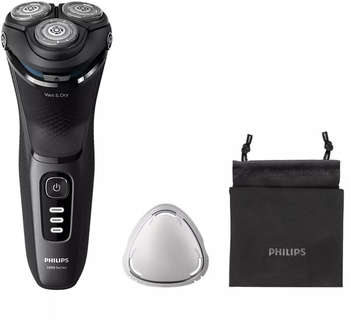 Бритва Philips роторная S3244/12 реж.эл.:3 питан.:аккум. черный
