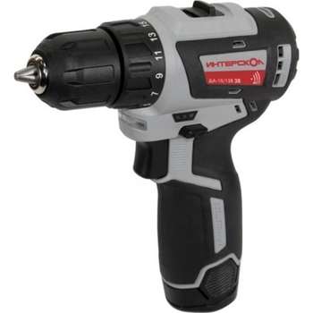 Шуруповерт Интерскол ДА-10/12В 38 МиниМАКС бесщеточная аккум. дрель-[757.2.2.45] { Li-ion, кейс, 2 аккум., 2,5Ач, ЗУ }