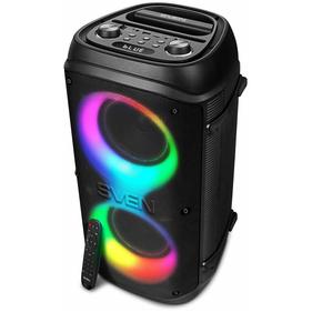 Акустическая система Sven Портативная акустика 2.0 PS-800 SV-021511 черная (100 Вт, TWS, BT, FM, USB, microSD, LED-диспле
